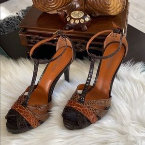 🤎🧡NINE WEST OPEN TOE HEEL🧡🤎